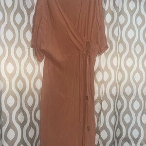 FINAL PRICE!!!! Earthbound  Orange Sleeveless Dress V-neck Casual
